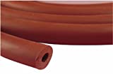 Thomas 1885 Gum Rubber Red Extruded Vacuum Tubing, 5/8" OD x 1/4" ID x 3/16" Wall Thick, 10' Length