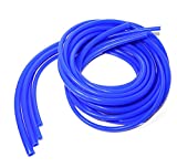 LTI Universal High Performance 4 Size 5 feet Length 6mm/8mm/10mm/12mm Inner Diameter Silicone Air Vacuum Hose Line Tubing (5ft Blue)