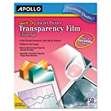 Transparency Film for Inkjet Devices, Clear, 50/Box, Sold as 1 Box, 50 Each per Box