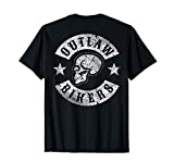 Outlaw Biker Shirt Skull T-Shirt Motorcycle chopper