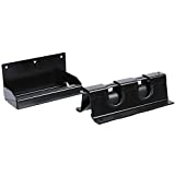 Double Holder for Cargo Bar Load Locks | Classic Rod Carrier, Bolt-on to Truck/Trailer/Warehouse/Garage Walls | 2-Piece: Restraint + Bottom Foot Protector