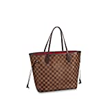 Louis Vuitton Neverfull MM Damier Ebene Bags Handbags Purse (Cherry)