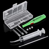 Tonsil Stone Remover Kit with Oral Rinse Tonsil Stone Removal Kit Tool or Ear Cleaner Earwax Removal Tool with 4 Tips Tonsillolith Pick Case and 1 Irrigator Fresh Breath Oral Rinse