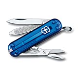 Victorinox Swiss Army Classic SD Pocket Knife, Translucent Sapphire