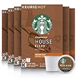Starbucks K-Cup Coffee Pods—Medium Roast Coffee—House Blend—100% Arabica—6 boxes (60 pods total)