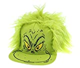 Dr. Seuss Hat Grinch Fur Hair Costume Snapback Cap Green
