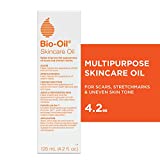 Bio-Oil Skincare Body Oil, Serum for Scars and Stretchmarks, Face and Body Moisturizer Dry Skin, Non-Greasy, Dermatologist Recommended, Non-Comedogenic, For All Skin Types, with Vitamin A, E, 4.2 oz