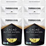 Terrasoul Superfoods Organic Cacao Butter Wafers, 4 Lbs (4 Pack) - Raw | Keto | Vegan | Unrefined