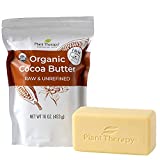 Plant Therapy Organic Cocoa Butter Raw, Unrefined USDA Certified 16 oz Bar For Body, Face and Hair 100% Pure, Natural Moisturizer For Dry Skin, DIY