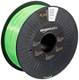 Amazon Basics PLA 3D Printer Filament, 1.75mm, Neon Green, 1 kg Spool