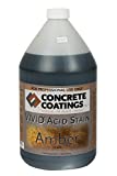 CC Concrete Coatings Vivid Acid Stain for Antique Marble Effect, Concrete Stain for Inside or Outside, Commercial or Residential Use (Amber -Slightly More Orange Than Caramel , 1 Gal)