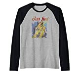 Bon Jovi Slippery When Wet Girl Raglan Baseball Tee