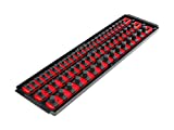 TEKTON 1/4, 3/8, 1/2 Inch Drive Socket Rails & 18 Inch Tray (Red) | OST77158