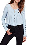 Free People We The Free Sand Dune Henley (Blue, X-Small)