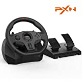 PXN V900 Gaming Steering Wheel - 270/900° PC Racing Wheels with Linear Pedals,with Pedals and Joystick for Xbox Series X|S,PS3,PS4,Xbox One,PC,Nintendo Switch,Android TV,Unique Gifts For Christmas
