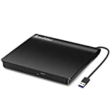 External CD/DVD Drive for Laptop USB 3.0 CD/DVD Player Portable CD DVD +/-RW Burner DVD/CD ROM Reader Rewriter Writer Disk Drive Compatible with Laptop Desktop PC Windows Apple Mac Pro MacBook