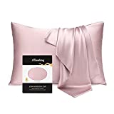 ATreebag Toddler Kids Pillowcase 100% Mulberry Silk, Hypoallergenic Soft Smooth Baby Pillow Cover fits 13x8 12x16, Skin and Hair Benefits for Boys and Girls with Gift Box ( Light Plum,1pc,13"x18" )