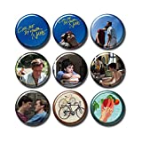 9 pcs Call me by Your Name Button Pins Set Pack 2.3"/5.8cm, Movie Logo CMBYN Timothée Chalamet Elio Armie Hammer Oliver, 1222-P001