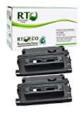 Renewable Toner Compatible Cartridge Replacement 90A CE390A for LaserJet Enterprise M601 M602 M603 M4555 (Black, 2-Pack)