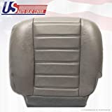 2003 to 2007 Hummer H2 Driver Side Bottom Genuine Leather Seat Cover Wheat Gray