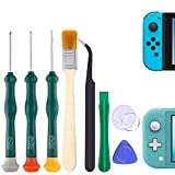 Triwing Screwdriver for Nintendo Switch, Professional Repair Tool Kit for Joy-con Joystick Replacement with Tweezers, Opening Pry Bar & Suction Cup