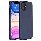 Miracase Liquid Silicone Case Compatible with iPhone 11 6.1 inch(2019), Gel Rubber Full Body Protection Cover Case Drop Protection Case (Navy Blue)