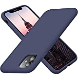 Cordking iPhone 11 Case, Silicone Ultra Slim Shockproof Phone Case with [Soft Anti-Scratch Microfiber Lining], 6.1 inch, Navy Blue