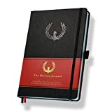 The Phoenix Journal - Best Daily Goal Planner, Organizer, & Calendar for Goal Setting, Gratitude, Happiness, & Productivity - Vision Board & Habit Tracking - 12 Weeks, Undated, Hardcover - Black