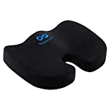 Everlasting Comfort Seat Cushion for Tailbone Pain Relief - Office Chair Cushion w/Premium ComfortFoam for All-Day Sitting Support - Coccyx, Sciatica Pain Relief Pillow for Desk Chair, Car Seat