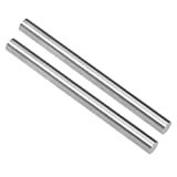 uxcell Round Steel Rod, 8mm HSS Lathe Bar Stock Tool 100mm Long, for Shaft Gear Drill Lathes Boring Machine Turning Miniature Axle, Cylindrical Pin DIY Craft Tool, 2pcs