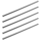 Sutemribor 8mm x 100mm Stainless Steel Model Straight Metal Round Shaft Rods 5 Pieces