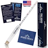 USA Made Maple Syrup Hydrometer Density Meter for Sugar and Moisture Content Measurement for Consistently Delicious Pure Syrup  Made in America - BRIX & Baume Scales - Easy Read Red Line Calibrated