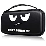 Fintie Carrying Case for Nintendo Switch OLED Model 7.0"/Switch 6.2", Portable Traveler Protective Cover Storage Bag Pouch w/10 Game Card Slots & Inner Pocket for Switch Console Joy-Con, Dont Touch