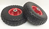 2 New 10" Flat Free Solid Tire Wheel for Dolly Handtruck Cart -27019