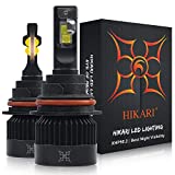 Hikari 2020, 9007/HB5 LED Bulbs, +150% Brightness, +100% Extra Night Visibility, TOP XHP50.2 Chips, Halogen Replacement 6000K Cool White, Foglight