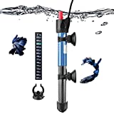 Hitop 50W/100W/300W Adjustable Aquarium Heater, Submersible Glass Water Heater for 5 – 70 Gallon Fish Tank (50W for 5-20 Gallon)