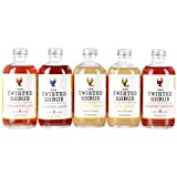 The Twisted Shrub | 5-Flavor Variety Pack | Apple Cider Vinegar Drink Mixers for Healthier Sodas & Cocktails | 8oz bottles