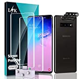 [2+3 Pack] LK Designed for Samsung Galaxy S10 Plus 6.4 inch, 2 Pcs Flexible TPU Screen Protector + 3 Pcs Camera Lens Protector [Ultrasonic Fingerprint Support] Locate Tool Precise Alignment, Only for Galaxy S10 Plus