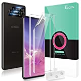 TOCOL [2+2 Pack Fit for Samsung Galaxy S10 Plus - 2 Pack TPU Screen Protector and 2 Pack Camera Lens Protector, Alignment Frame, Easy Installation, Bubble Free, Support Ultrasonic Fingerprint
