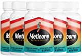 (Official) 5 Pack Meticore Weight Management Keto Pills, Energy Support - 300 Capsules