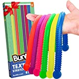 Fidget Toys and Textured Sensory Toys by BUNMO - Textured Stretchy Strings Fidget Toy. Bumpy Fidget Toys for Adults and Kids Make Perfect Anxiety Toys, Autism Sensory Toys, and Stress Toys.