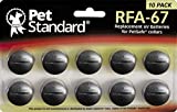 PET STANDARD RFA-67 Replacement Batteries Compatible with PetSafe Dog Collars (Pack of 10)