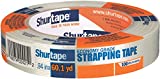 Shurtape GS 490 Economy Grade, Light Duty Fiberglass Reinforced Strapping Tape, 55m Length x 24mm Width per Roll, Clear, 1 Roll (104477)