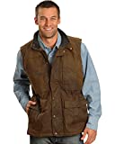 Outback Trading Men's 2051 Deer Hunter Waterproof Breathable Cotton Oilskin Vest, Bronze, Medium