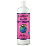 Earthbath Ultra-Mild Wild Cherry Puppy Shampoo - Tearless & Extra Gentle for Puppies' Sensitive Skin, Aloe Vera, Vitamin E, Give Your Puppy a Brilliant and Quality Shine, Made in USA - 16 fl. oz