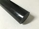 Acetal Copolymer Plastic Round Rod 2" Diameter, 12" Length - Black Color