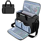 CURMIO Travel Carrying Case Compatible with Xbox Series S, Xbox One/ One S/ One X and Xbox 360, Game Storage Bag for Console, Controller and Accessories, Black (Bag Only, Patented Design)