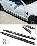 Replacement for 2016-2019 Cadillac CTS-V | Carbon Package Style Carbon Fiber Side Skirts Rocker Panel Extensions