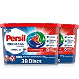 Persil Discs Laundry Detergent Pacs, Stain Fighter, 38 Count, Pack of 2, 76 Total Loads