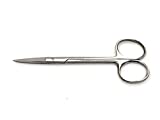 A2Z-IRS01 Stainless Steel Iris Dissecting Scissors 4.5", Straight, Fine Point